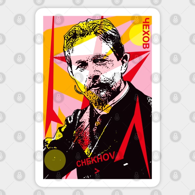 Anton Pavlovich Chekhov Magnet by Exile Kings 